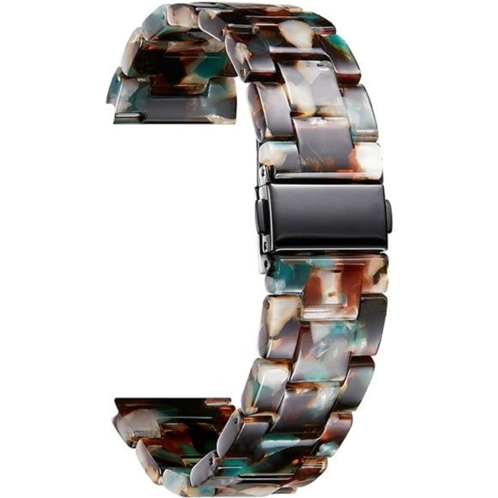 Resin Watch Bands Replacement Watch Straps for Women Black Brown